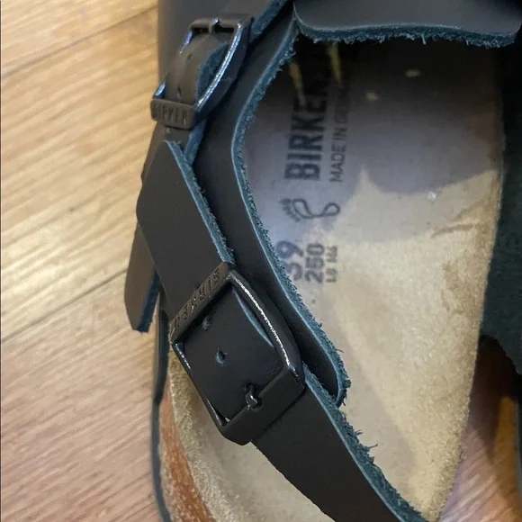Birkenstock Black Tokio Super Grip sandals 39 like new 8-8.5 - Picture 8 of 13